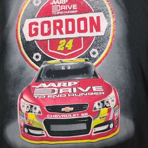 Jeff Gordon #24 NASCAR AARP Drive‎ To End Hunger T-shirt Size (L) Large - Picture 7 of 8